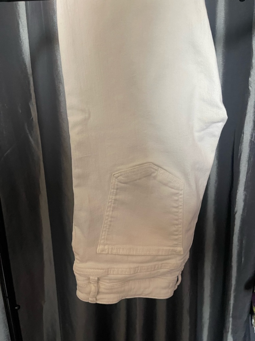 Zara White Denim Super Skinny Jeans